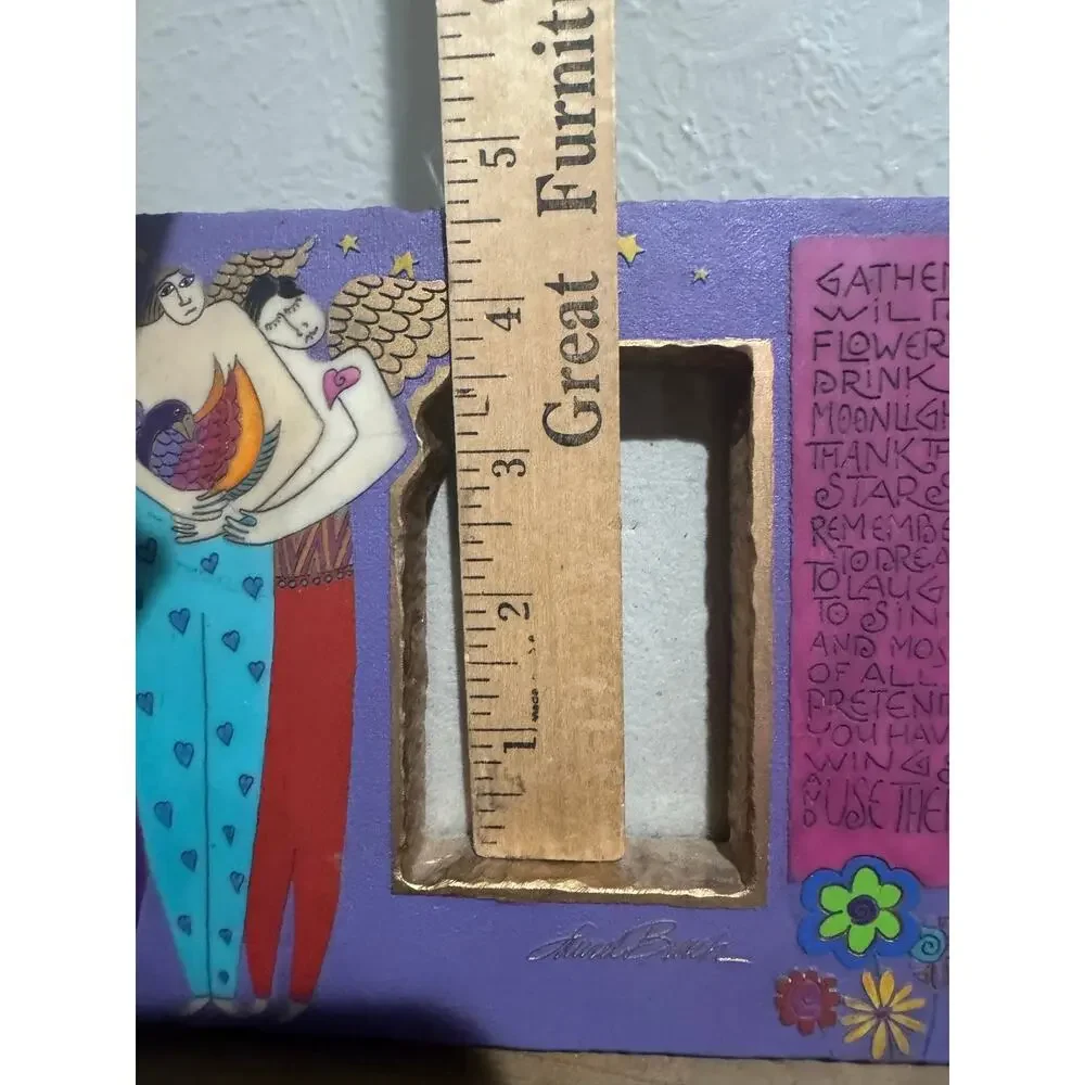 Laurel Burch Gather Wildflowers Angel Resin Frame